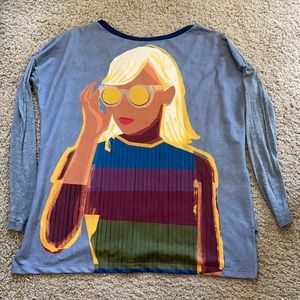 Zara Blonde haired woman top